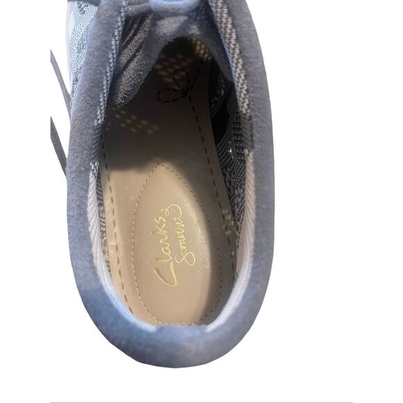 Clarks Womens Gray Somerset Glove Glitter Lace Up Sneakers Shoes Size 9.5M - Picture 8 of 9